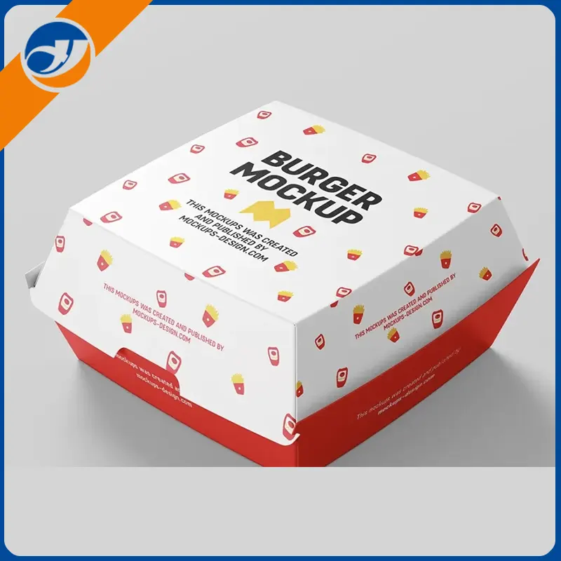 Farebný hamburgerový box