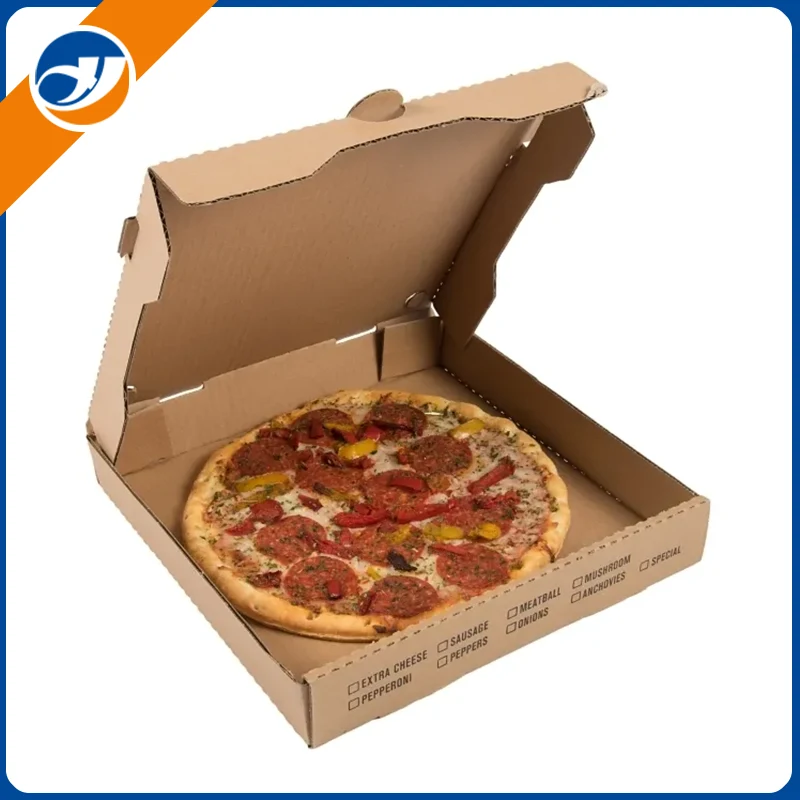 Kraft papier pizza krabica